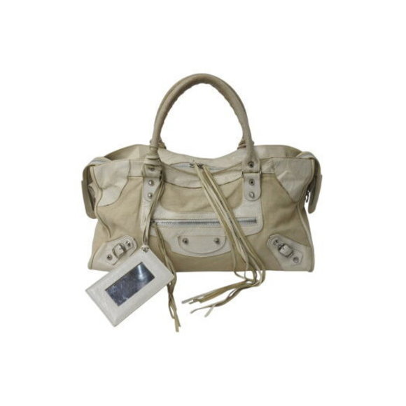 Balenciaga Part Time Shoulder Bag Cream Leather - Picture 1 of 9